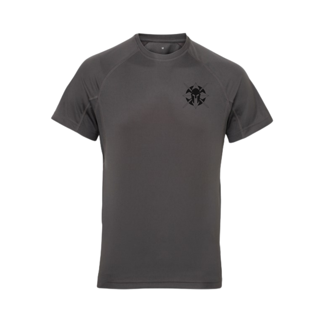 TriDri® Charcoal panelled tech tee shirt